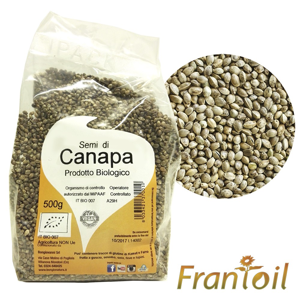 Semi di Canapa interi 500g